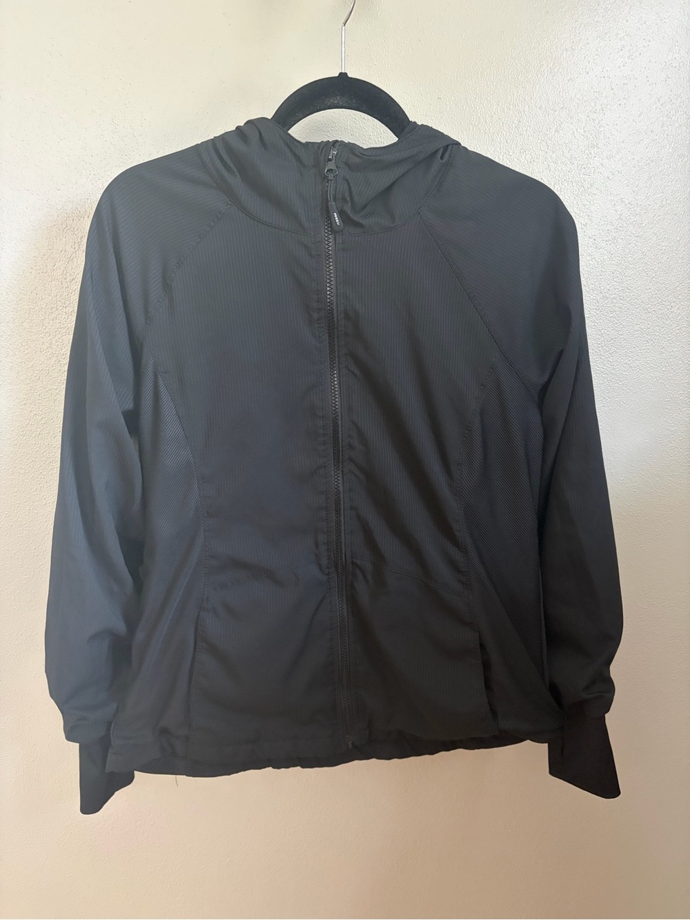 RBX Women’s Black Lightweight Hooded Zip Jacket